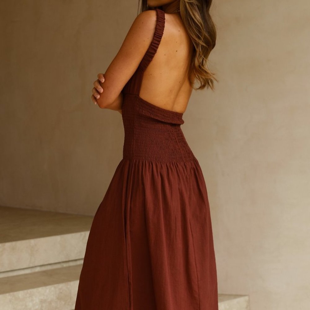 Billy J - Backless Ciao Dress Brown